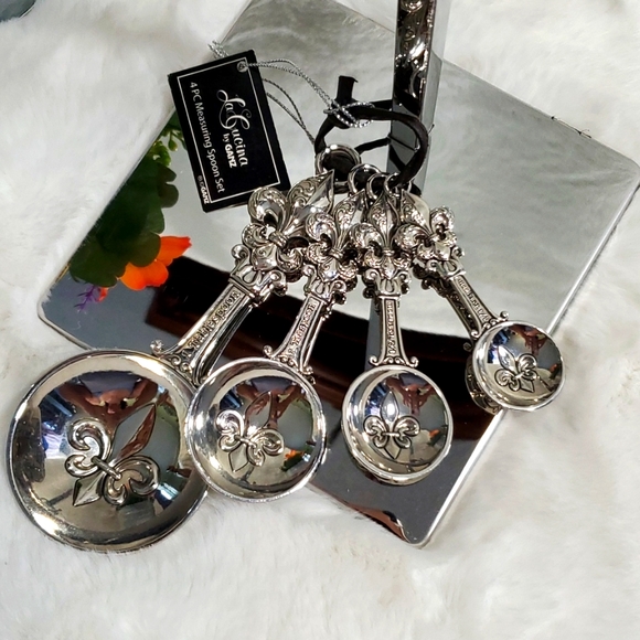 "LA CUCINA" 4PC MEASURING SPOON SET BY Ganz - Picture 6 of 8